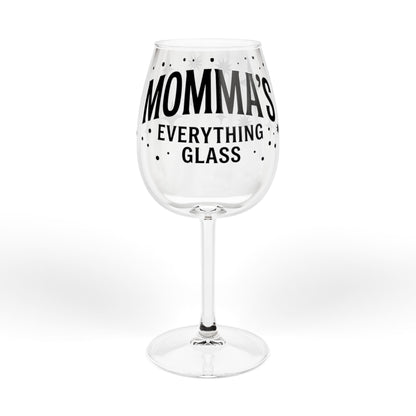 Momma’s Everything stem wine glass