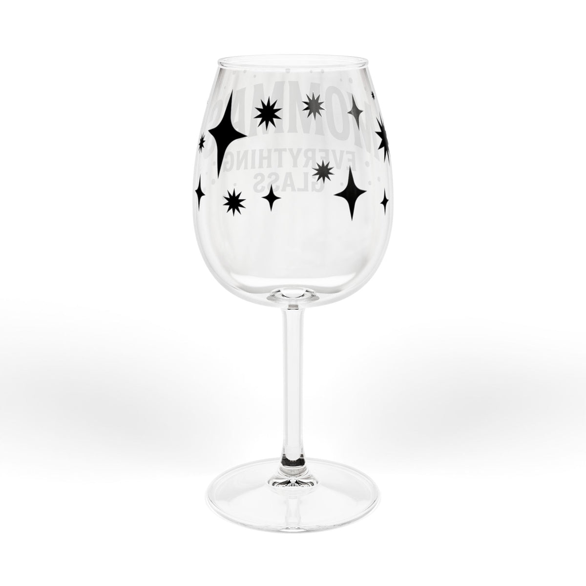Momma’s Everything stem wine glass